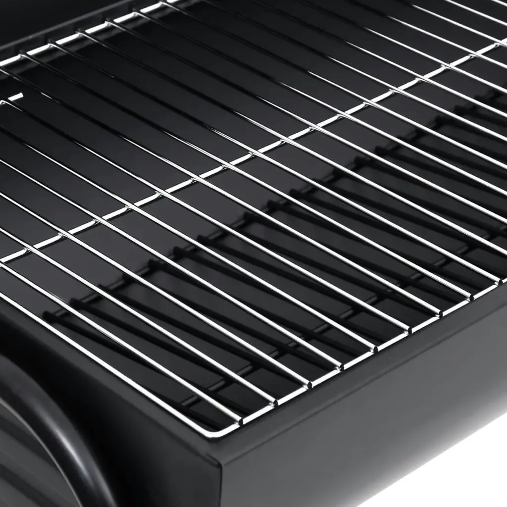 Barrel Grill with 2 Cooking Grids Black 80x95x90 cm Steel 313635