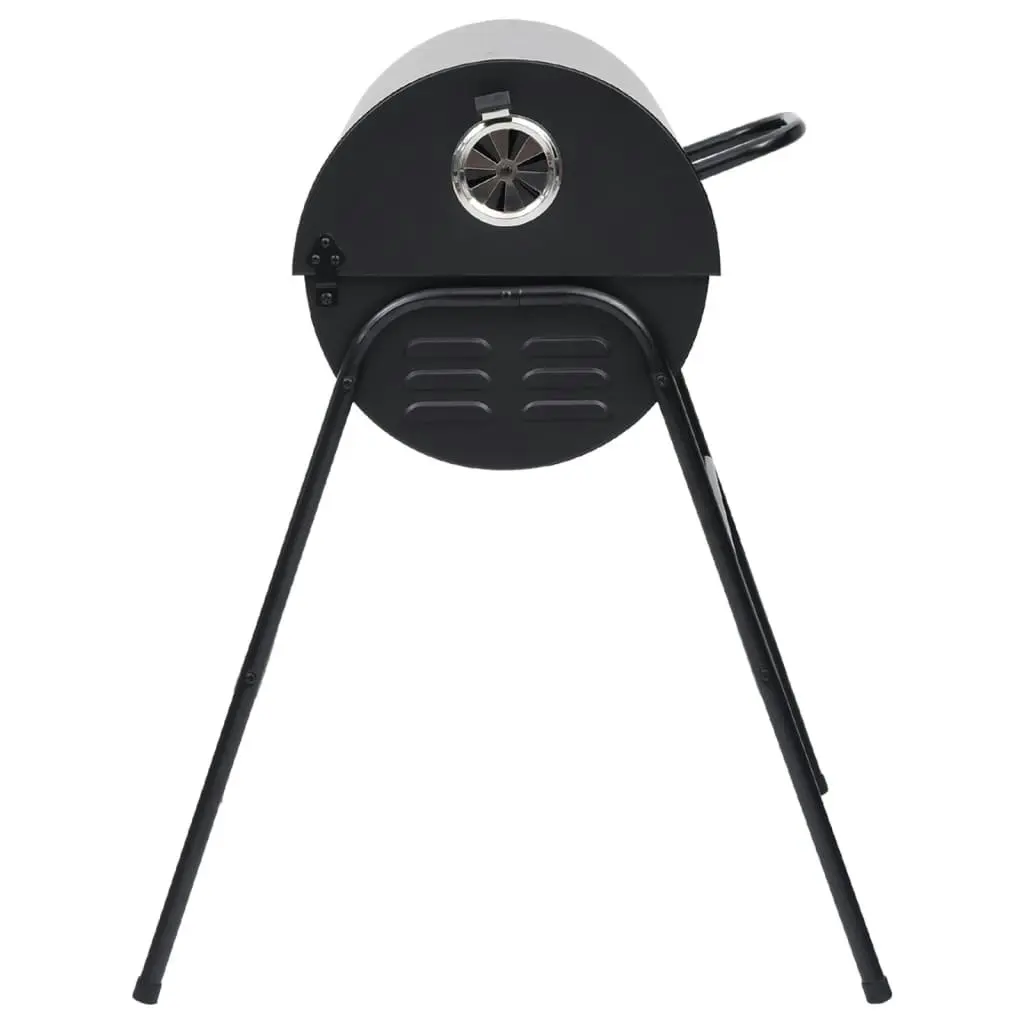 Barrel Grill with 2 Cooking Grids Black 80x95x90 cm Steel 313635