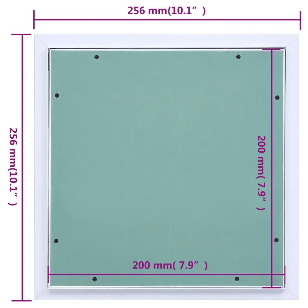 Access Panel with Aluminium Frame and Plasterboard 200x200 mm 145097