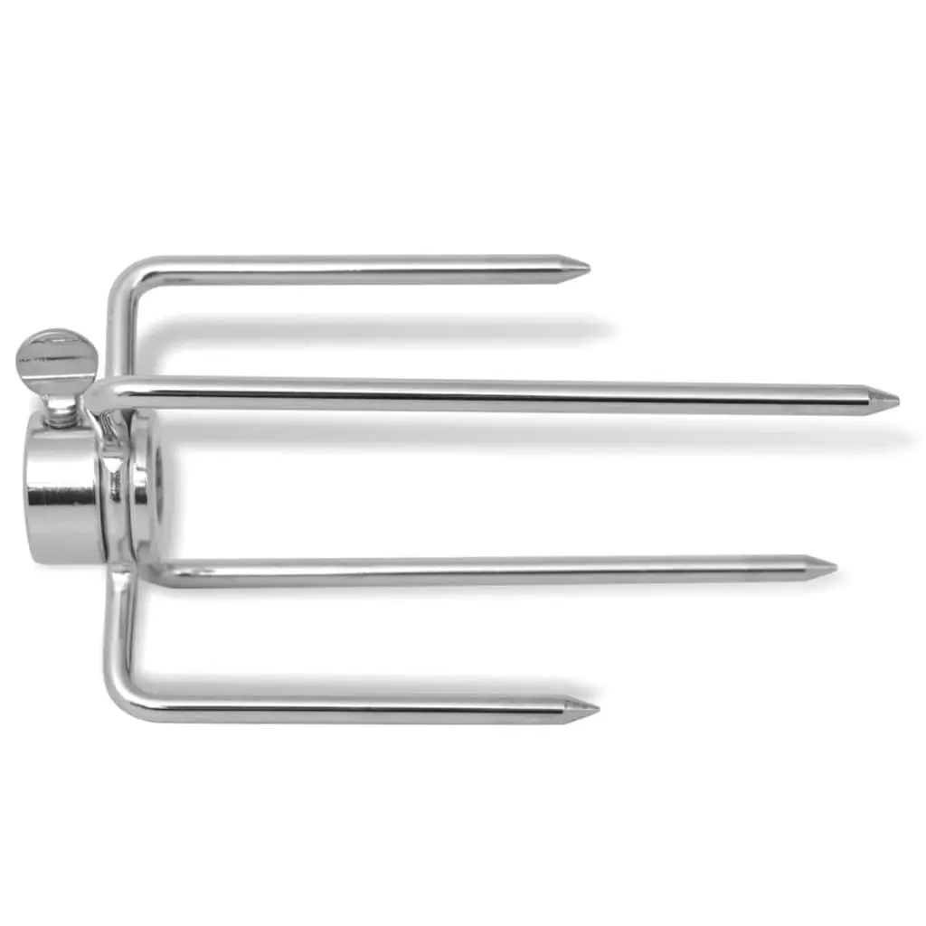 BBQ Rotisserie Spit Forks 2 pcs Steel 42251