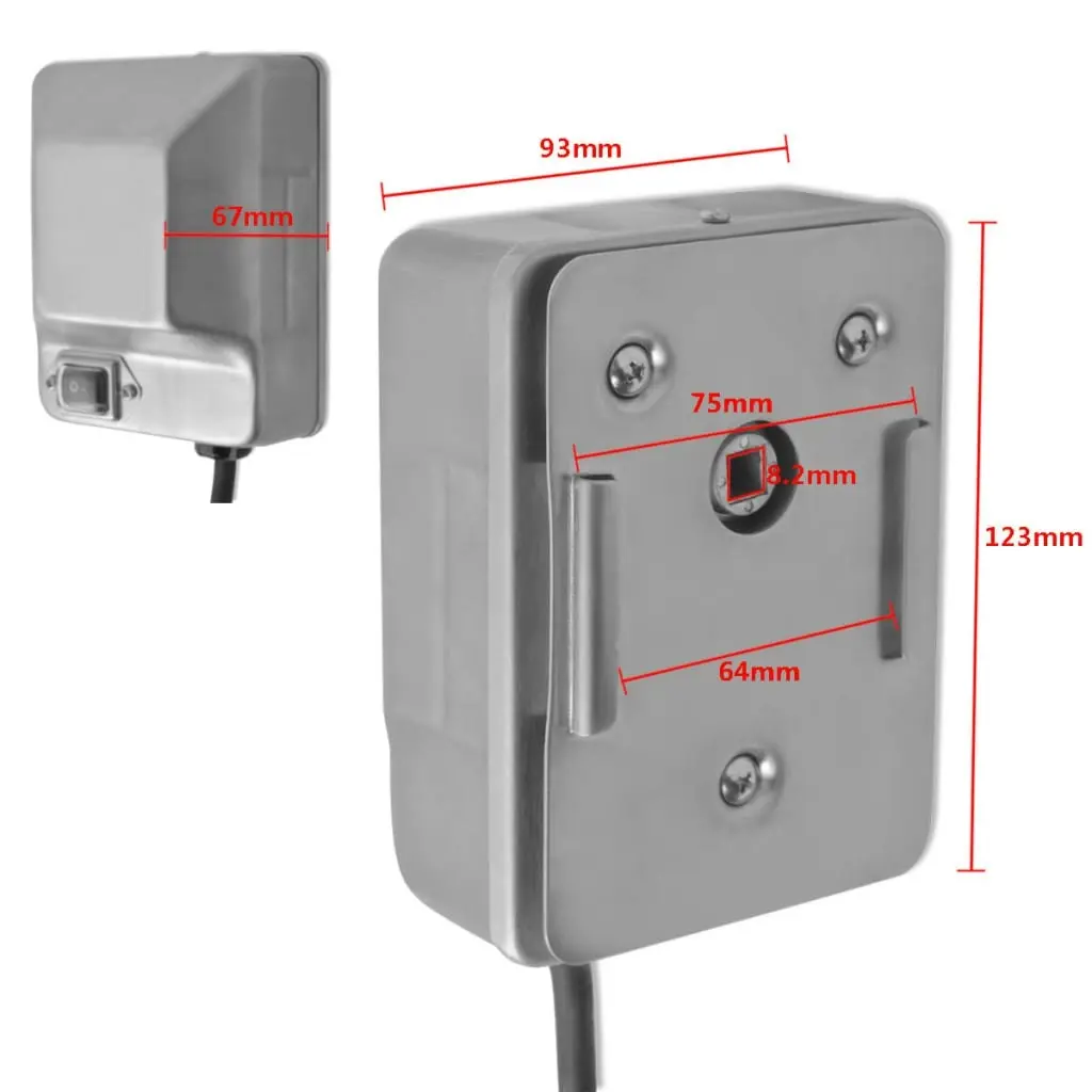 BBQ Rotisserie Spit Motor Stainless Steel 4 W 42246