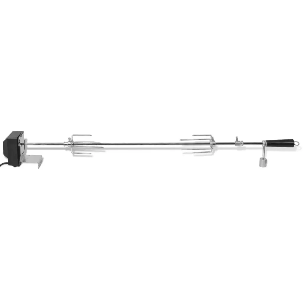 BBQ Rotisserie Spit with Motor Steel 1000 mm 42249