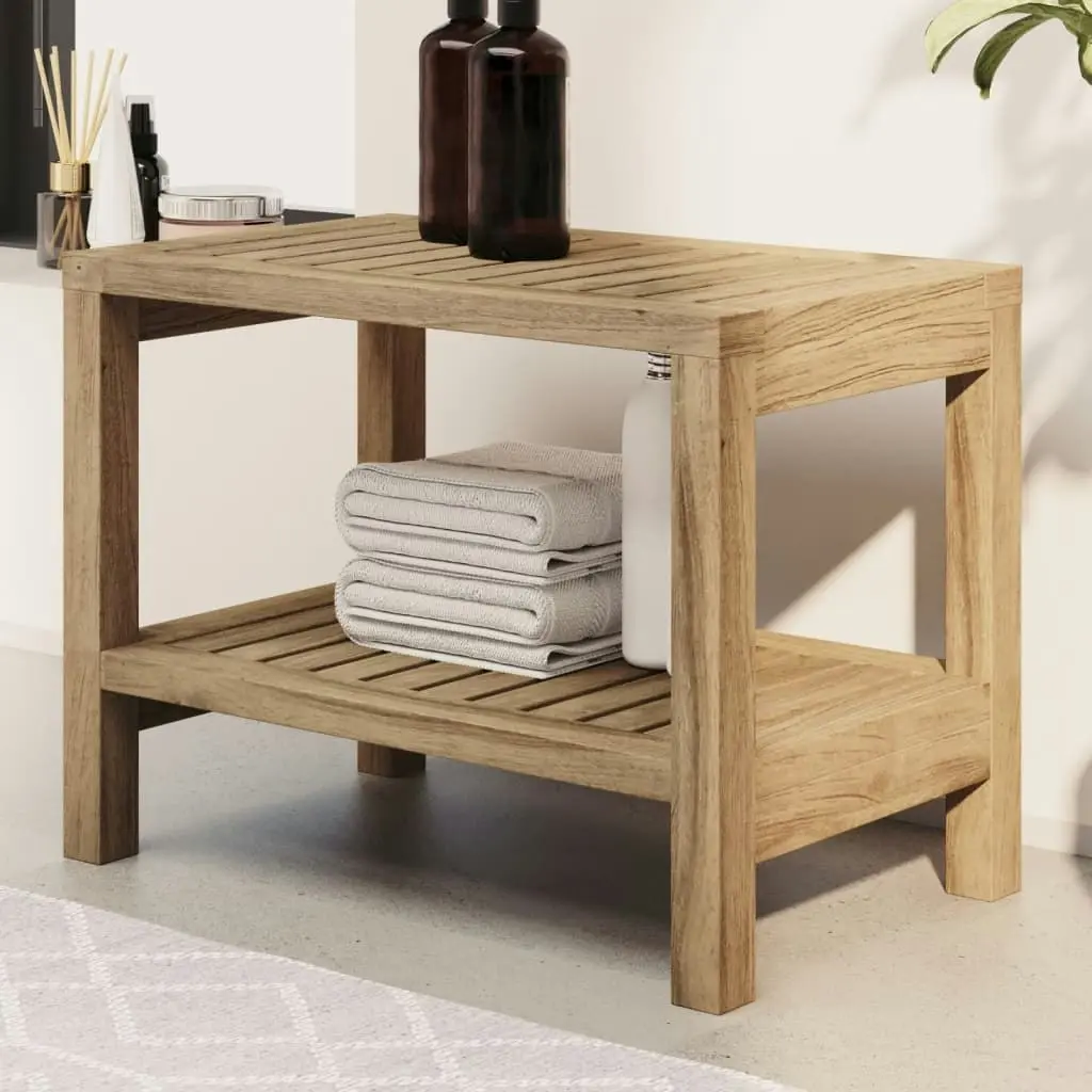 Bathroom Side Table 50x40x45 cm Solid Wood Teak 340746