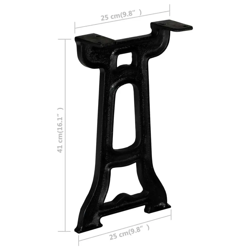 Bench Legs 2 pcs Y-Frame Cast Iron 245425