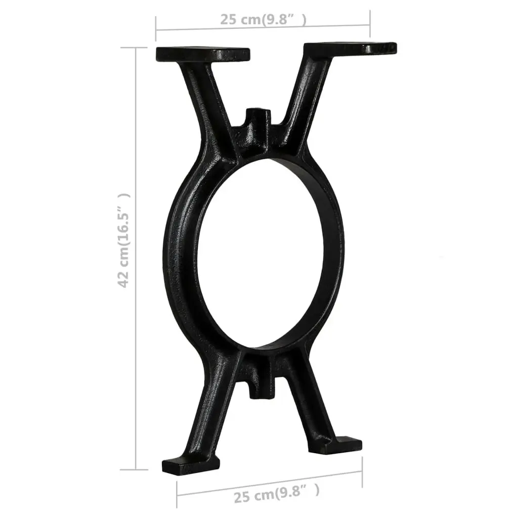 Bench Legs 2 pcs O-Frame Cast Iron 245428