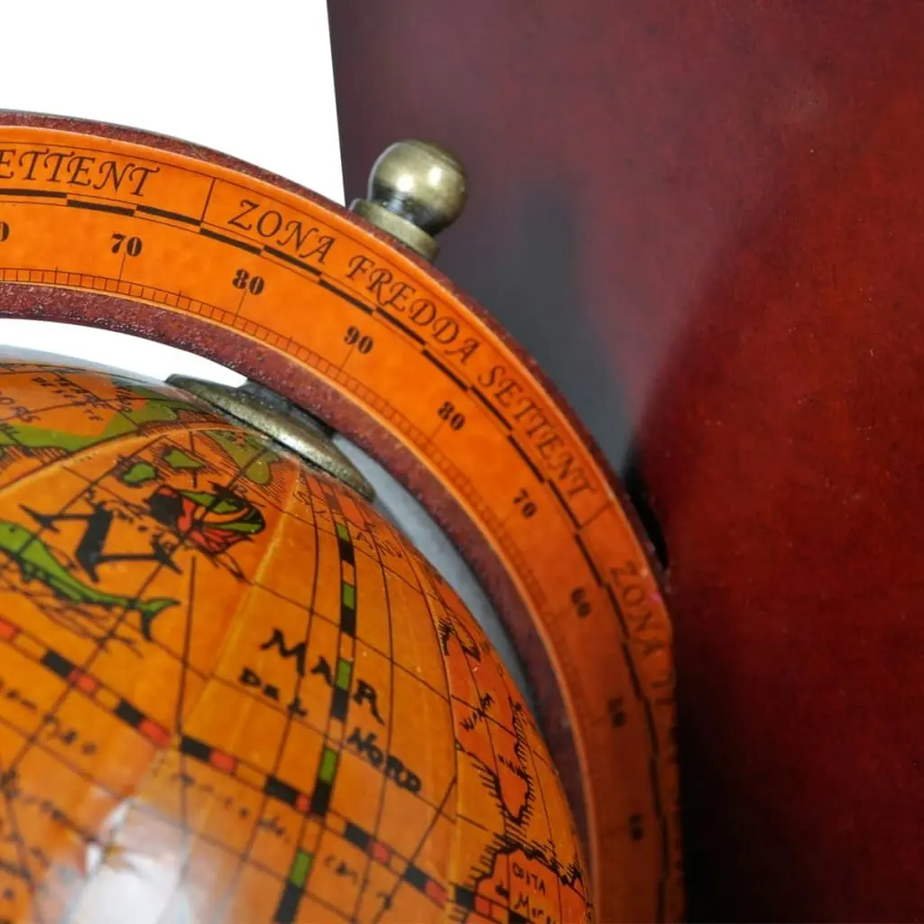 Bookstand World Map Globe Bookend Classic A Pair 240729