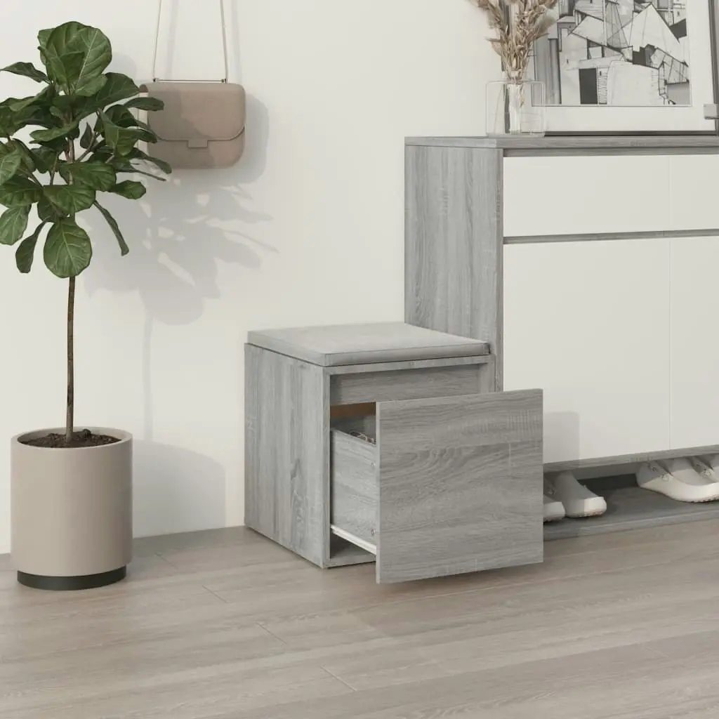 Box Drawer Grey Sonoma 40.5x40x40 cm Engineered Wood 820518