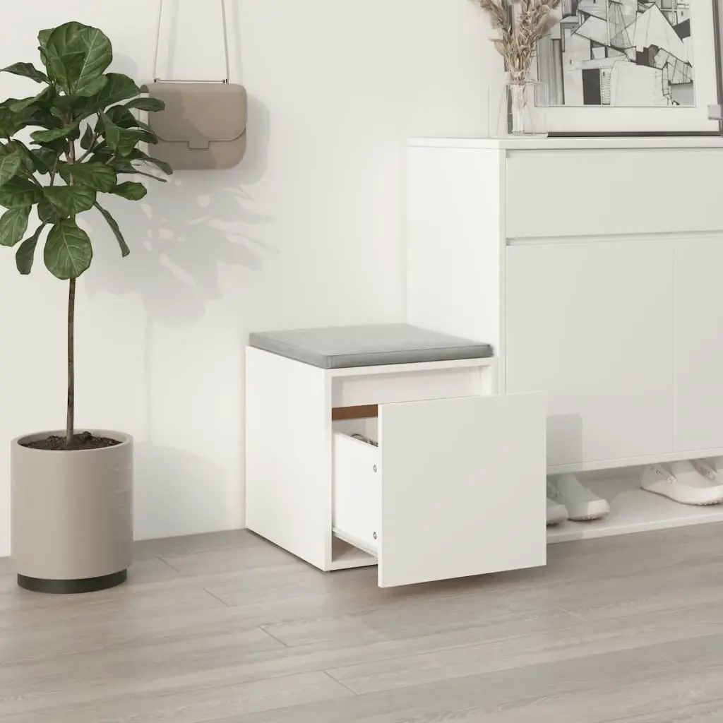 Box Drawer White 40.5x40x40 cm Engineered Wood 808774