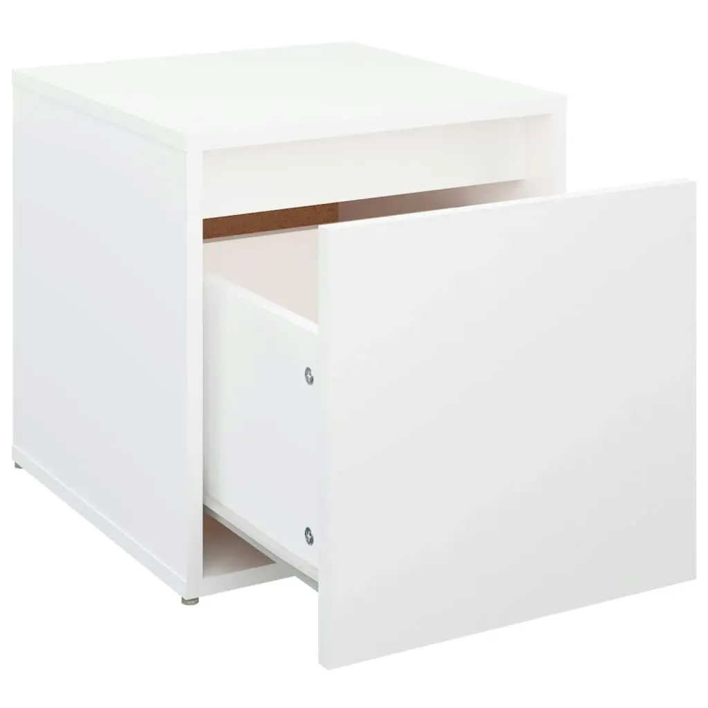 Box Drawer White 40.5x40x40 cm Engineered Wood 808774