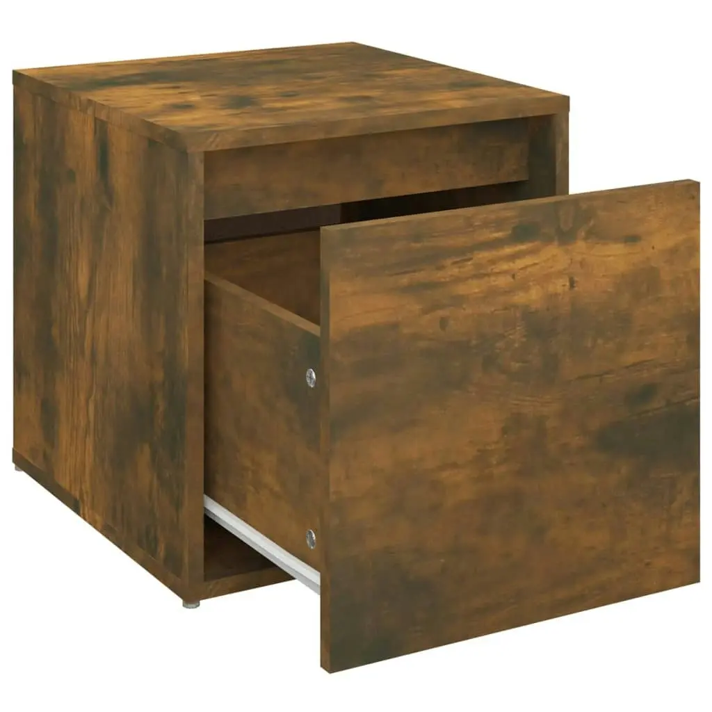 Box Drawer Smoked Oak 40.5x40x40 cm Engineered Wood 820517