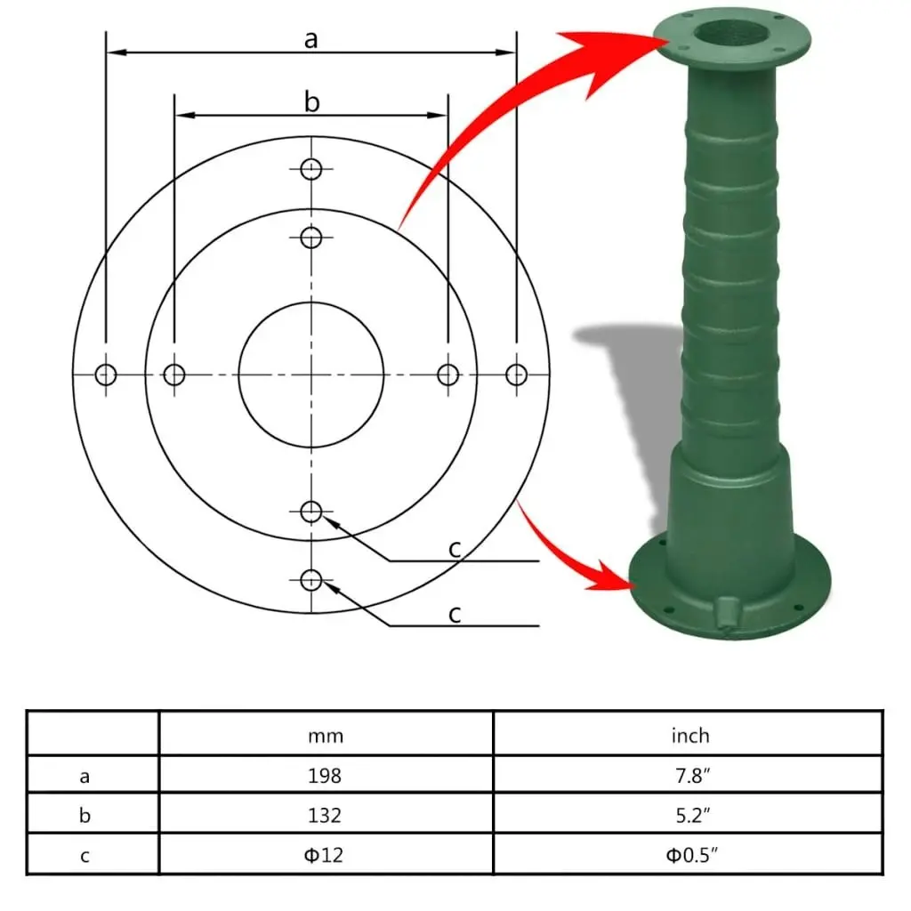 Cast Iron Stand for Garden Hand Water Pump 41173