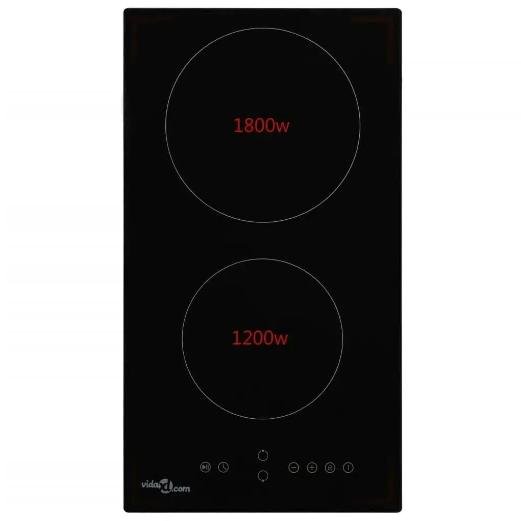 Ceramic Hob with 2 Burners Touch Control 3000 W 51734