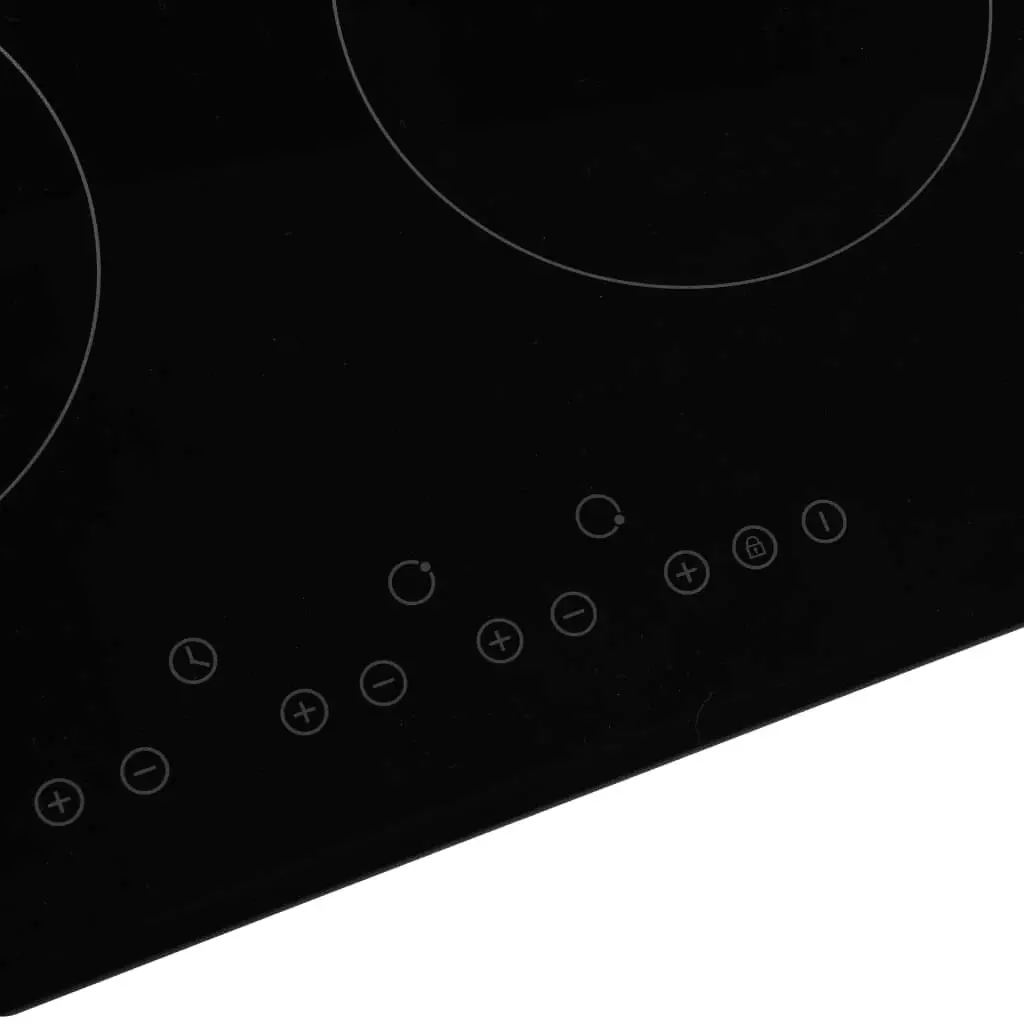 Ceramic Hob with 4 Burners Touch Control 6600 W 51736