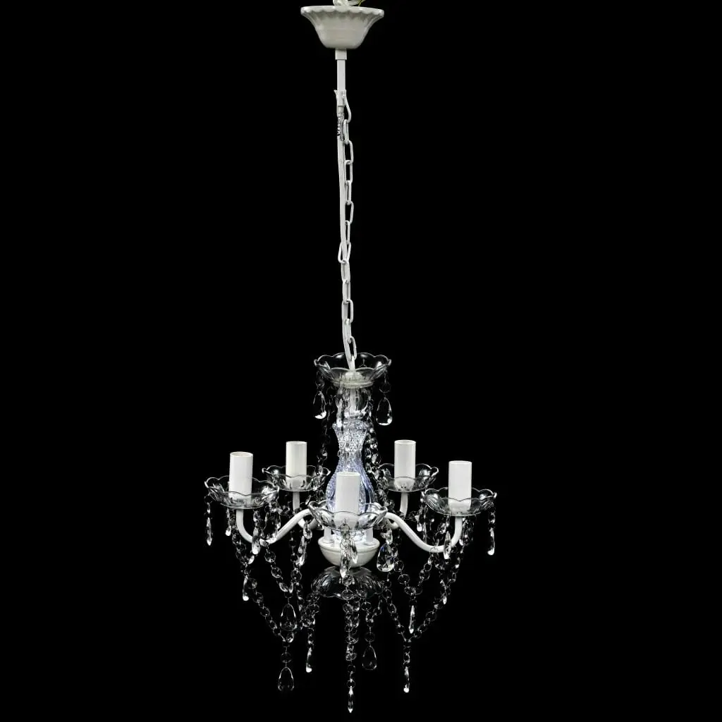 Chandelier 5 Bulbs Transparent 240309