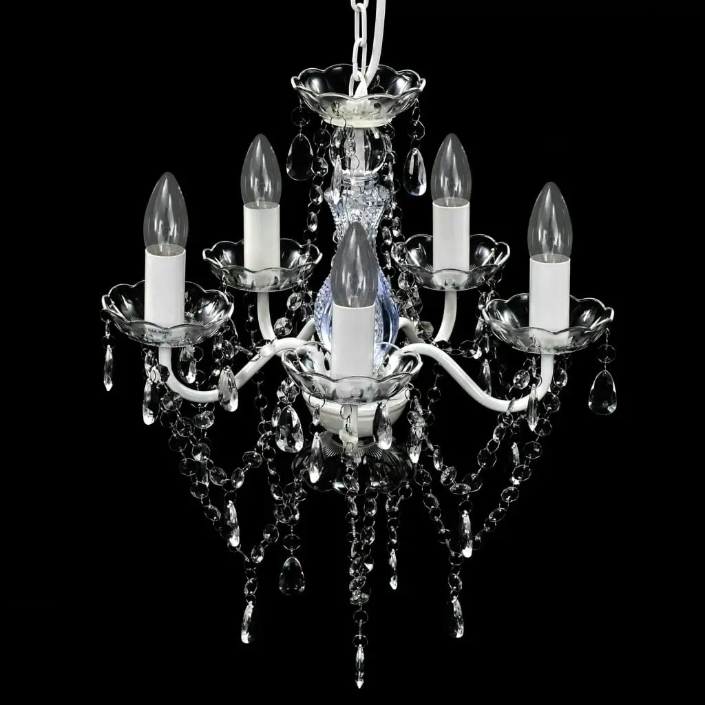 Chandelier 5 Bulbs Transparent 240309