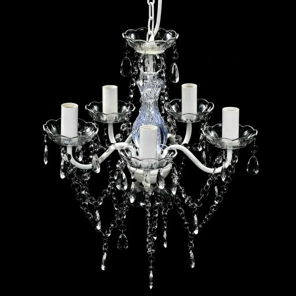 Chandelier 5 Bulbs Transparent 240309