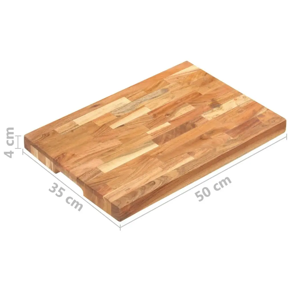 Chopping Board 50x35x4 cm Solid Acacia Wood 286569