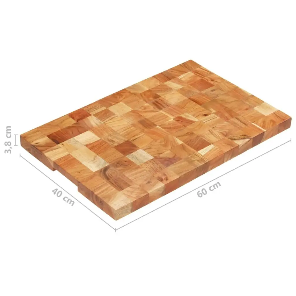 Chopping Board 60x40x3.8 cm Solid Acacia Wood 286573