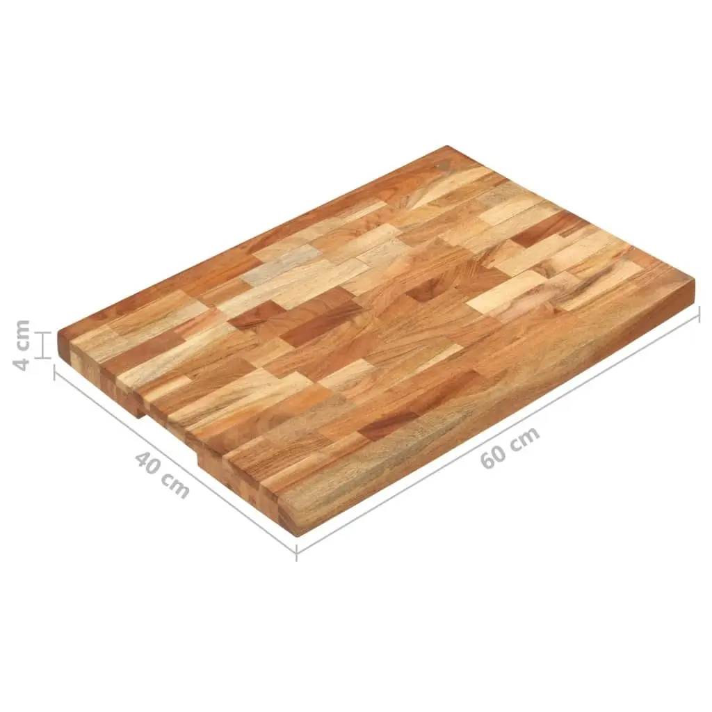 Chopping Board 60x40x4 cm Solid Acacia Wood 286570