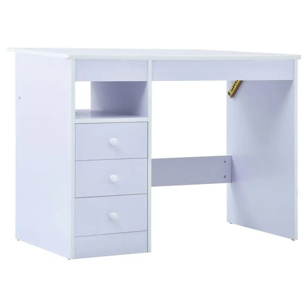 Children Drawing Study Desk Tiltable White 287448