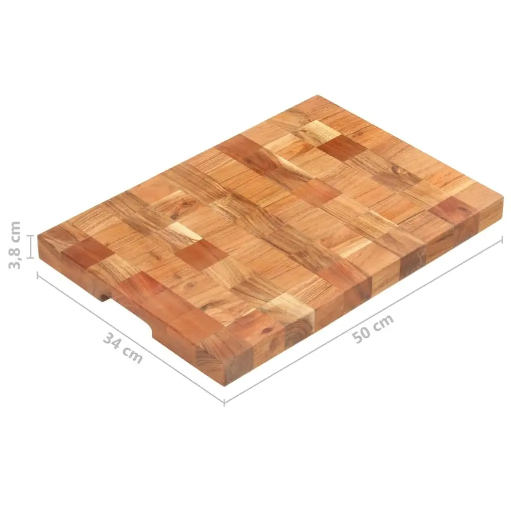 Chopping Board 50x34x3.8 cm Solid Acacia Wood 286572