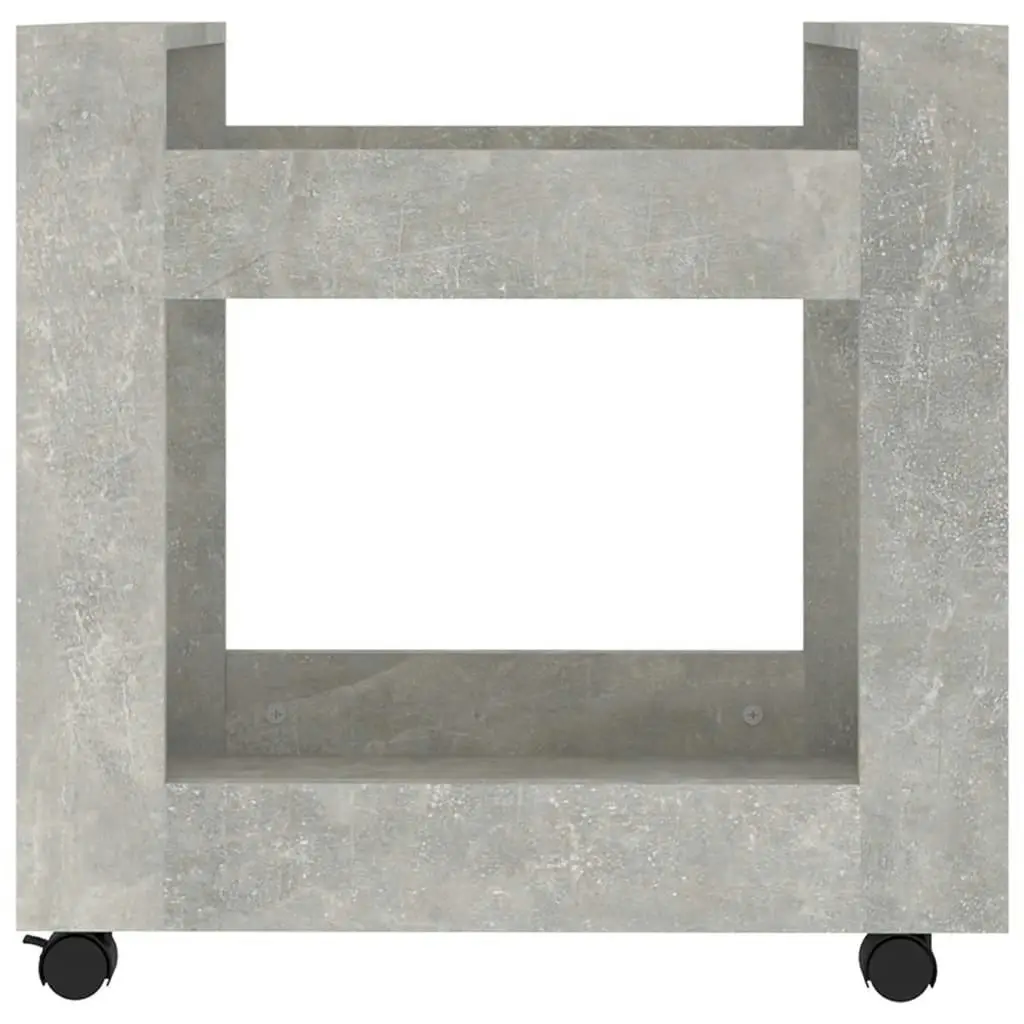 Desk Trolley Concrete Grey 60x45x60 cm Engineered Wood 816604