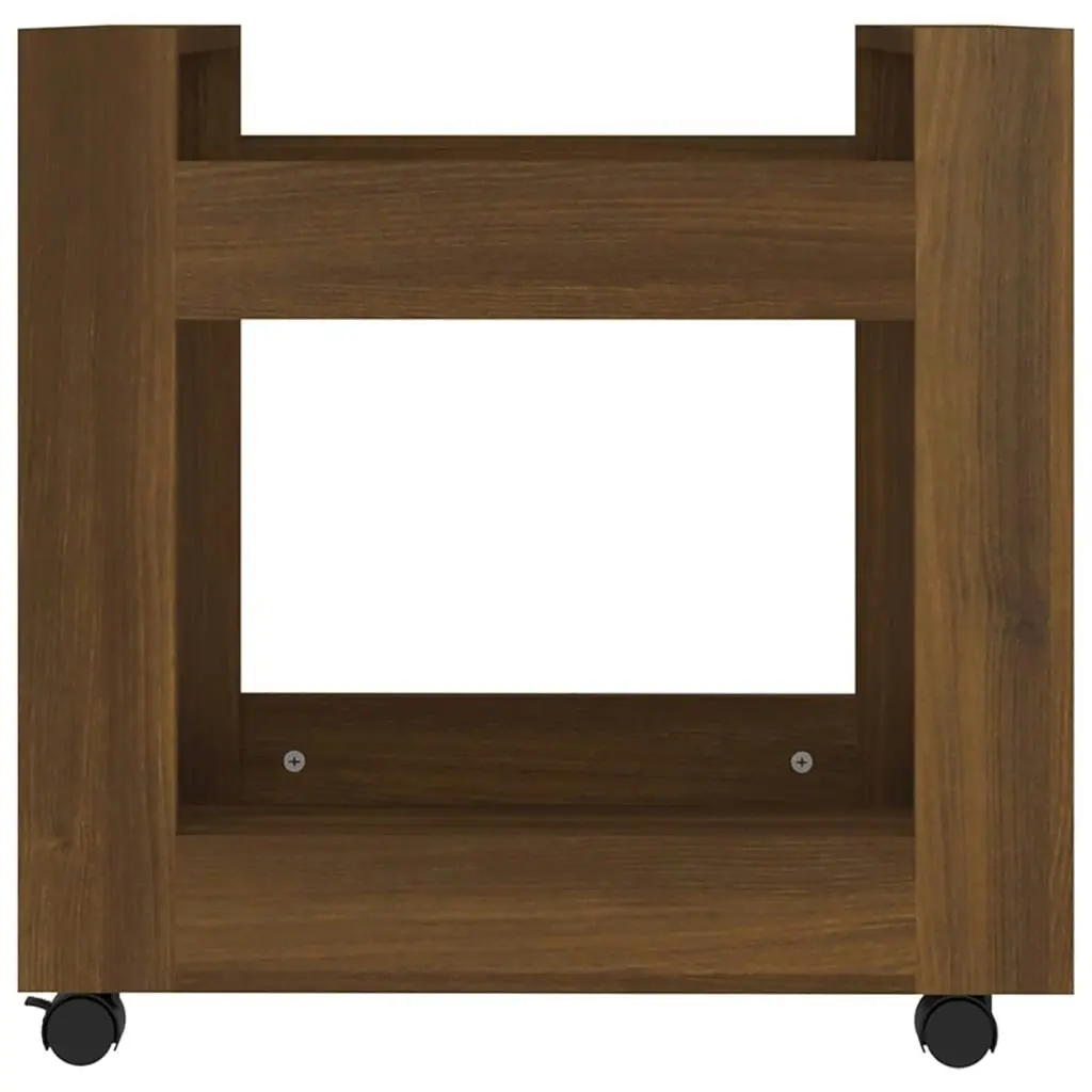 Desk Trolley Brown Oak 60x45x60 cm Engineered Wood 816607