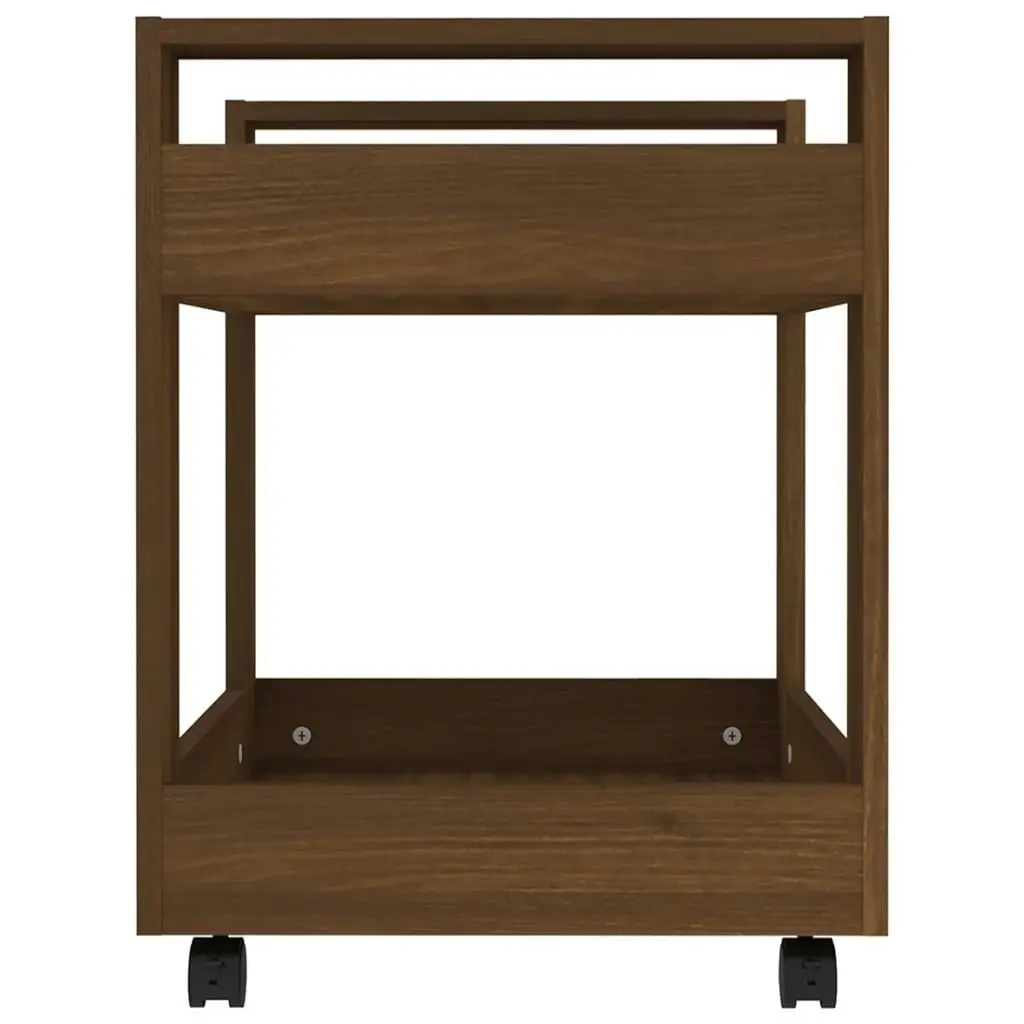 Desk Trolley Brown Oak 60x45x60 cm Engineered Wood 816607