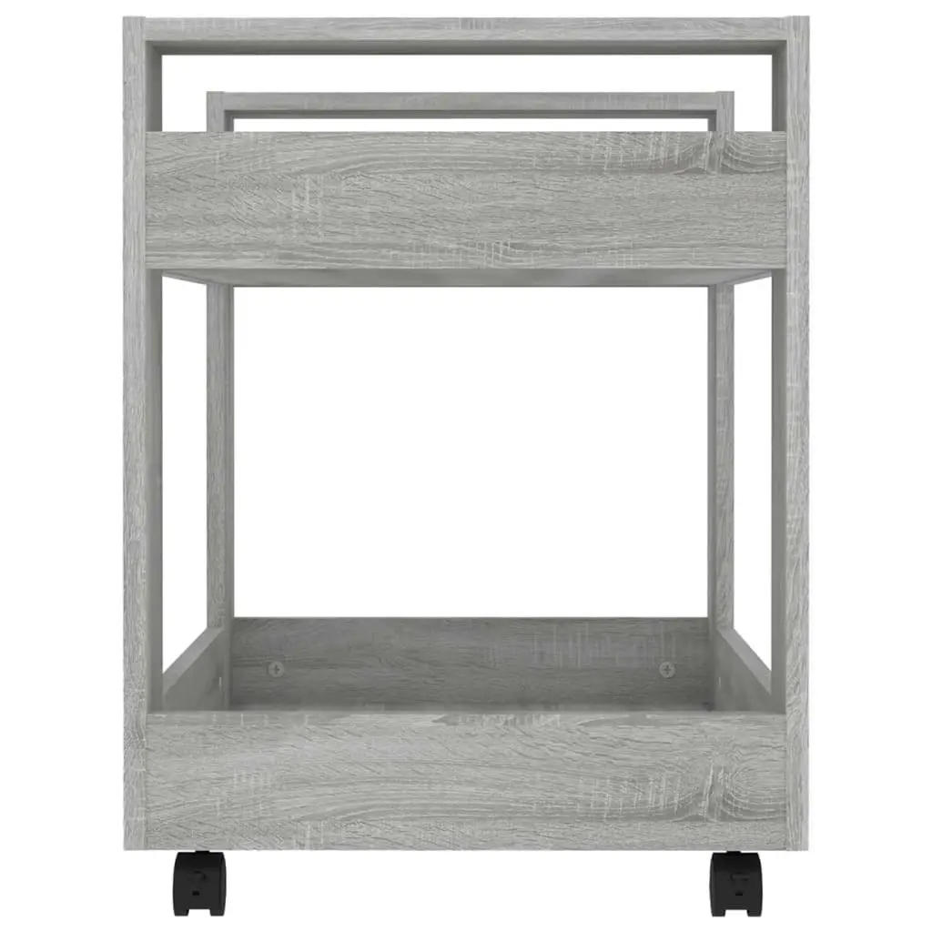 Desk Trolley Grey Sonoma 60x45x60 cm Engineered Wood 816606