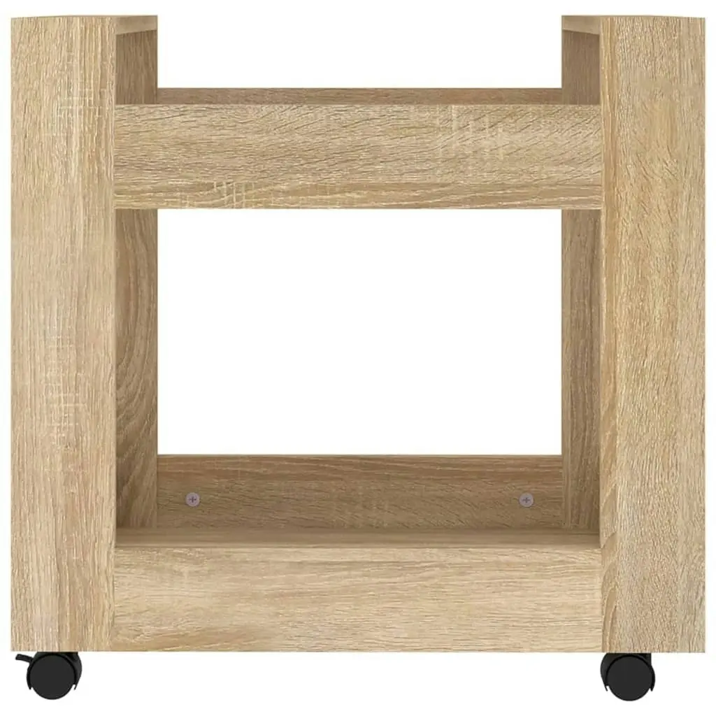 Desk Trolley Sonoma Oak 60x45x60 cm Engineered Wood 816603