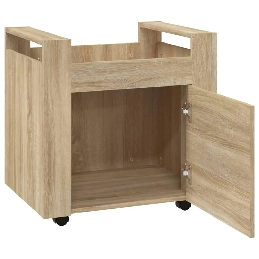 Desk Trolley Sonoma Oak 60x45x60 cm Engineered Wood 816611