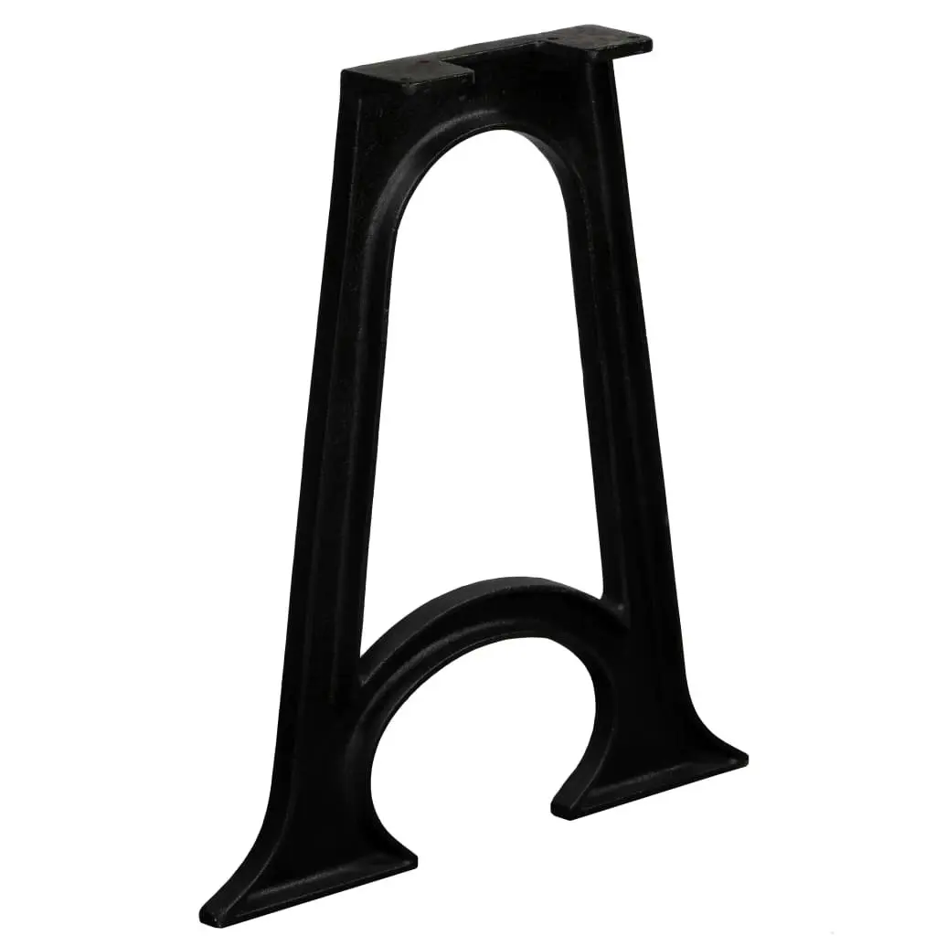 Dining Table Legs 2 pcs with Arched Base A-Frame Cast Iron 245429