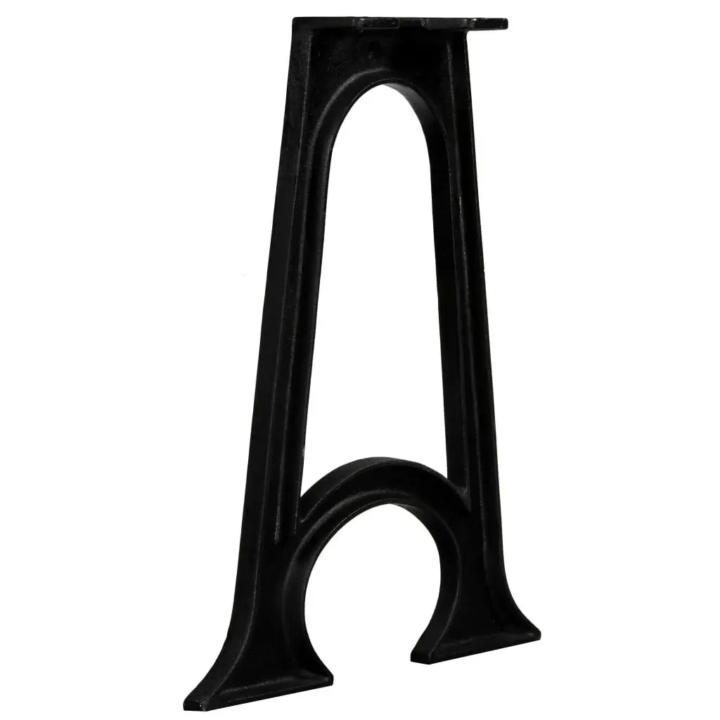 Dining Table Legs 2 pcs with Arched Base A-Frame Cast Iron 245429