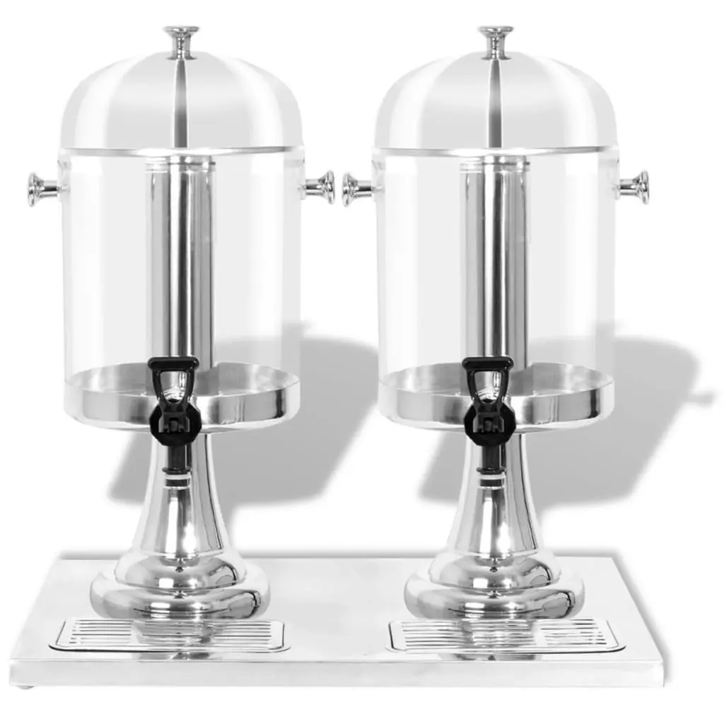 Double Juice Dispenser Stainless Steel 2 x 8 L 50532