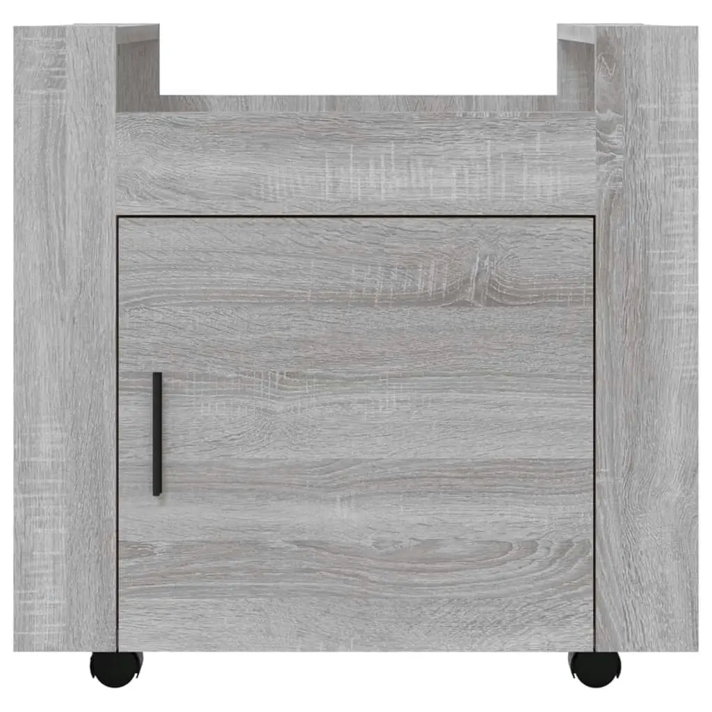 Desk Trolley Grey Sonoma 60x45x60 cm Engineered Wood 816614