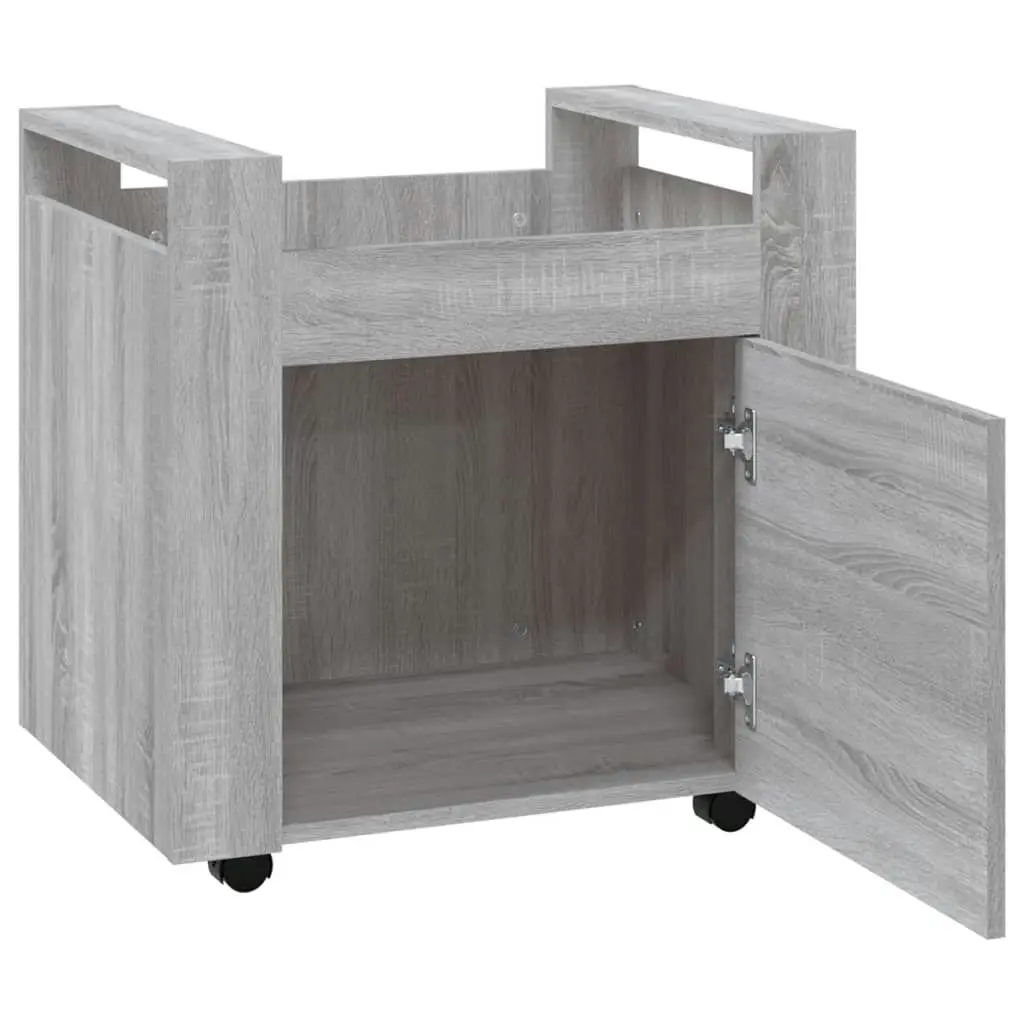 Desk Trolley Grey Sonoma 60x45x60 cm Engineered Wood 816614