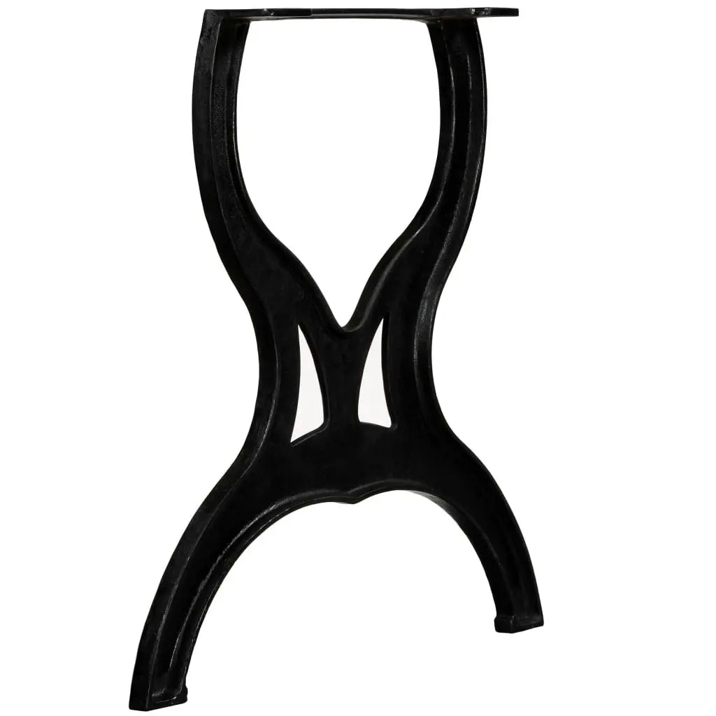 Dining Table Legs 2 pcs X-Frame Cast Iron 245432