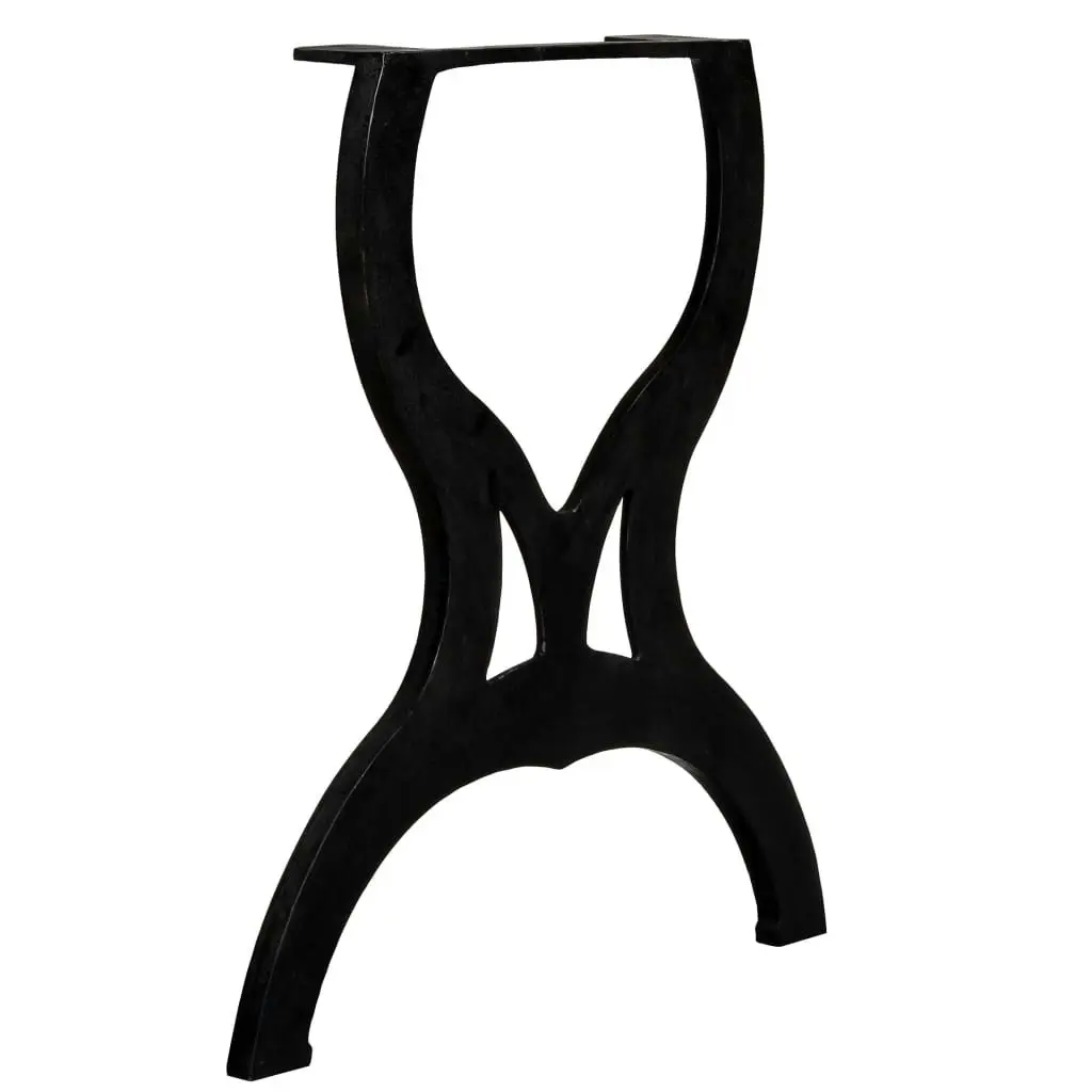 Dining Table Legs 2 pcs X-Frame Cast Iron 245432