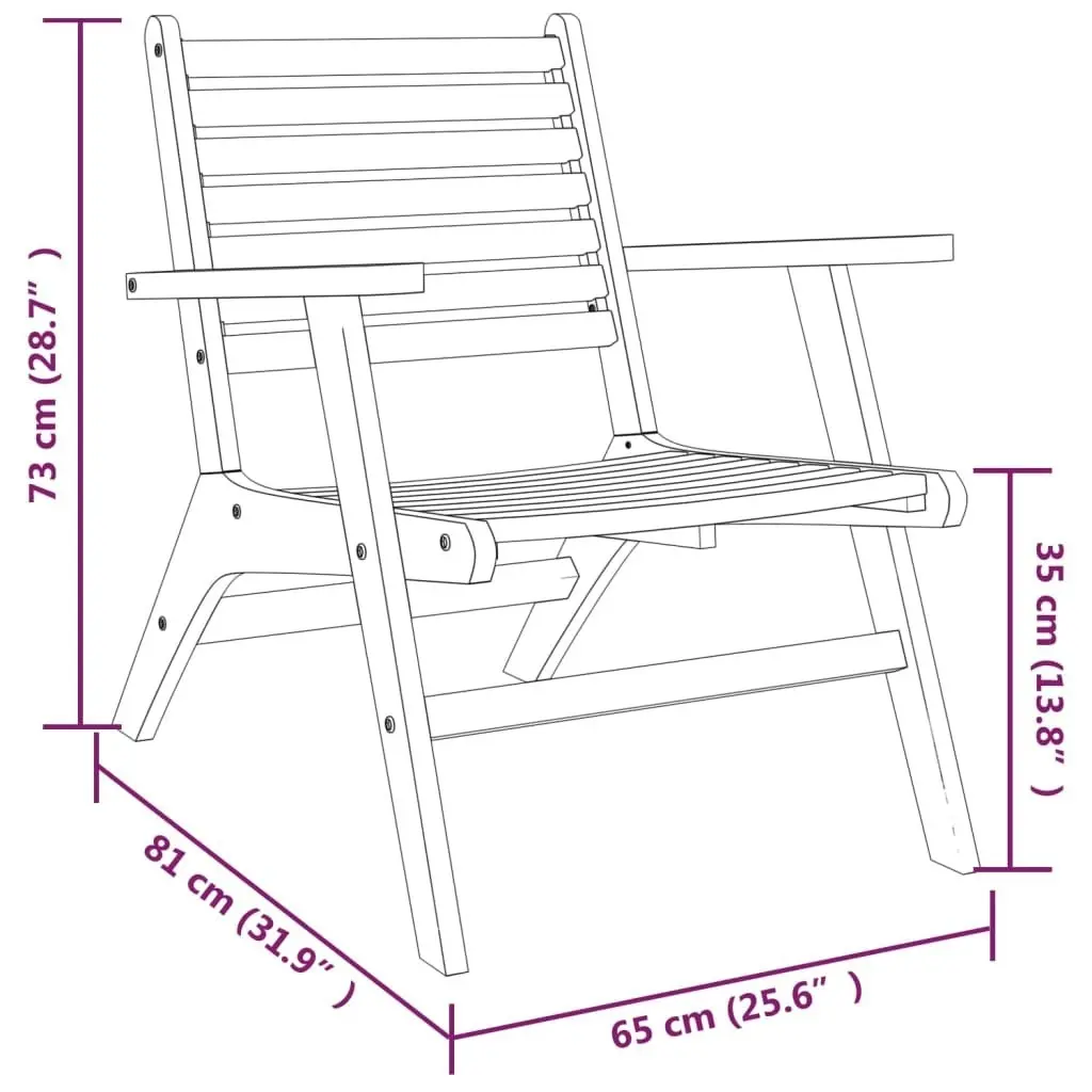 Garden Chairs 2 pcs Solid Wood Acacia 316252