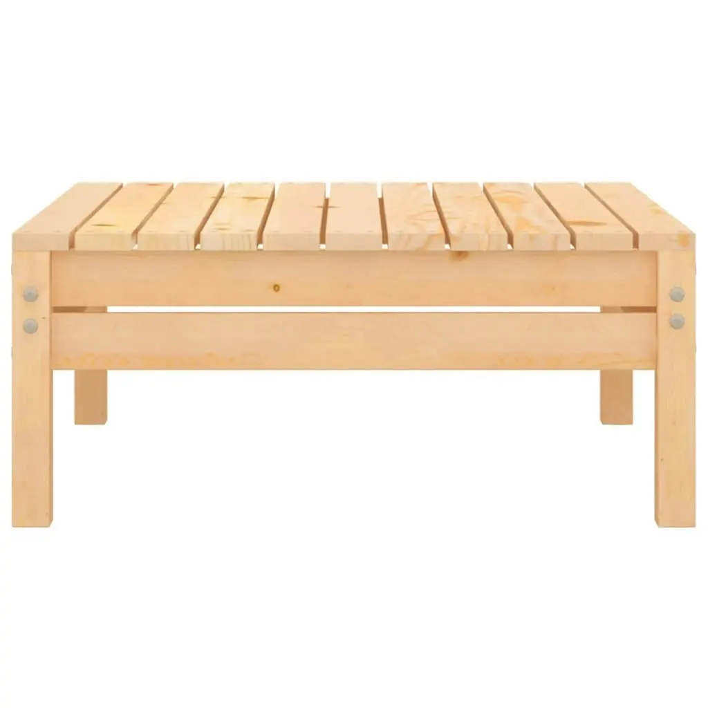 Garden Footstool Solid Pinewood 806577