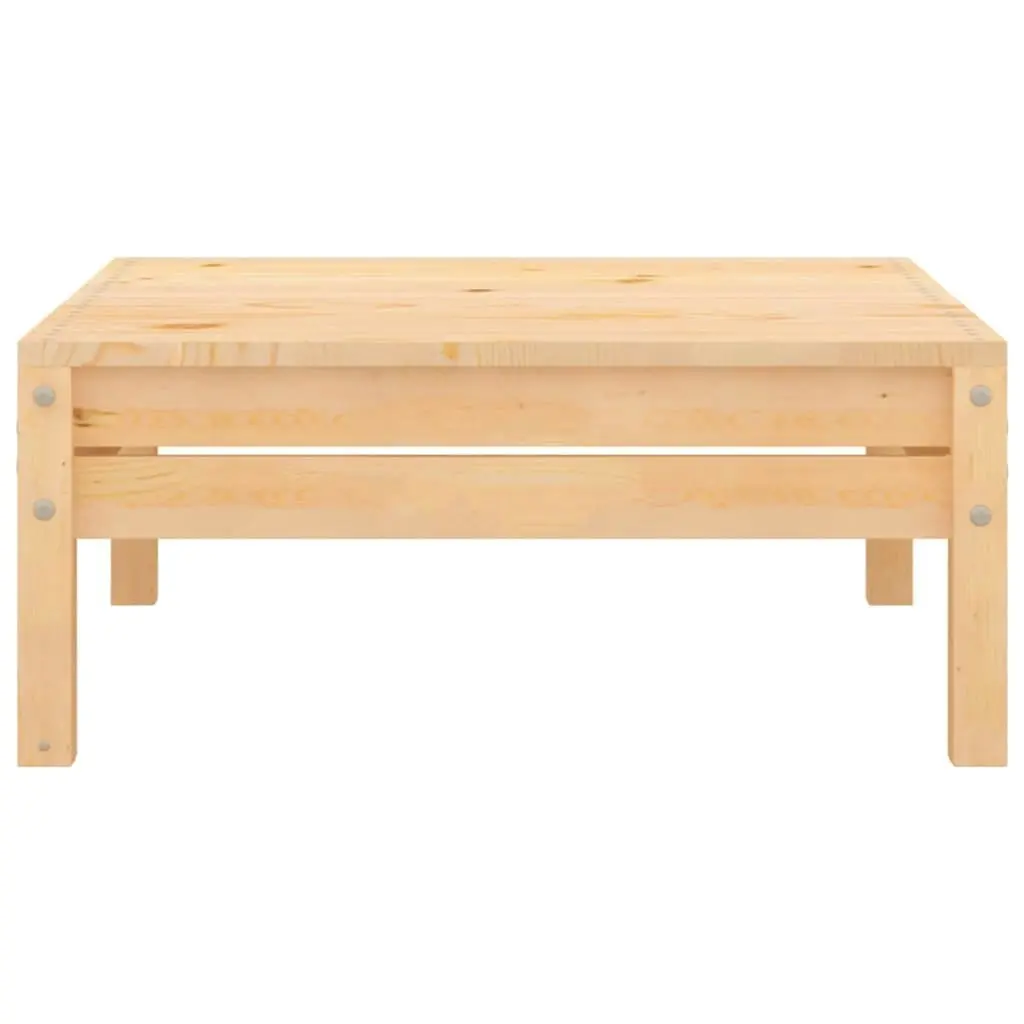 Garden Footstool Solid Pinewood 806577