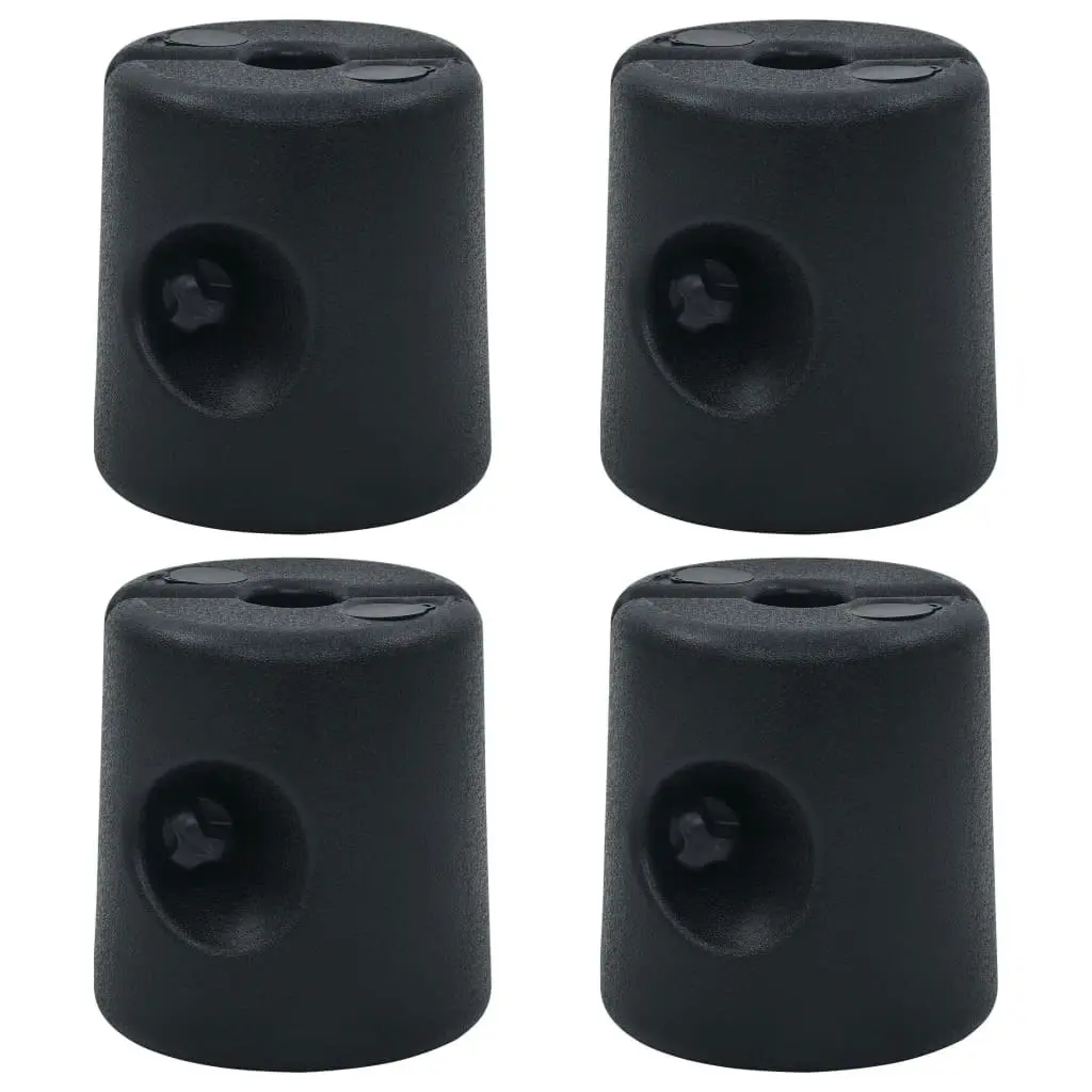 Gazebo Weights 4 pcs PE Black 47689