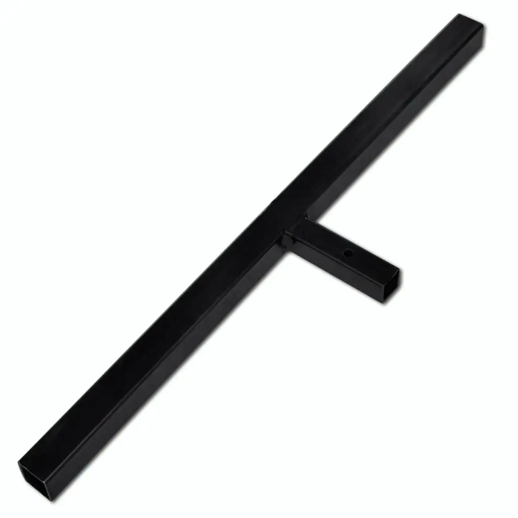 Ground Drill with Handle Auger Bit 200 mm Three Spirals Steel Black 141028