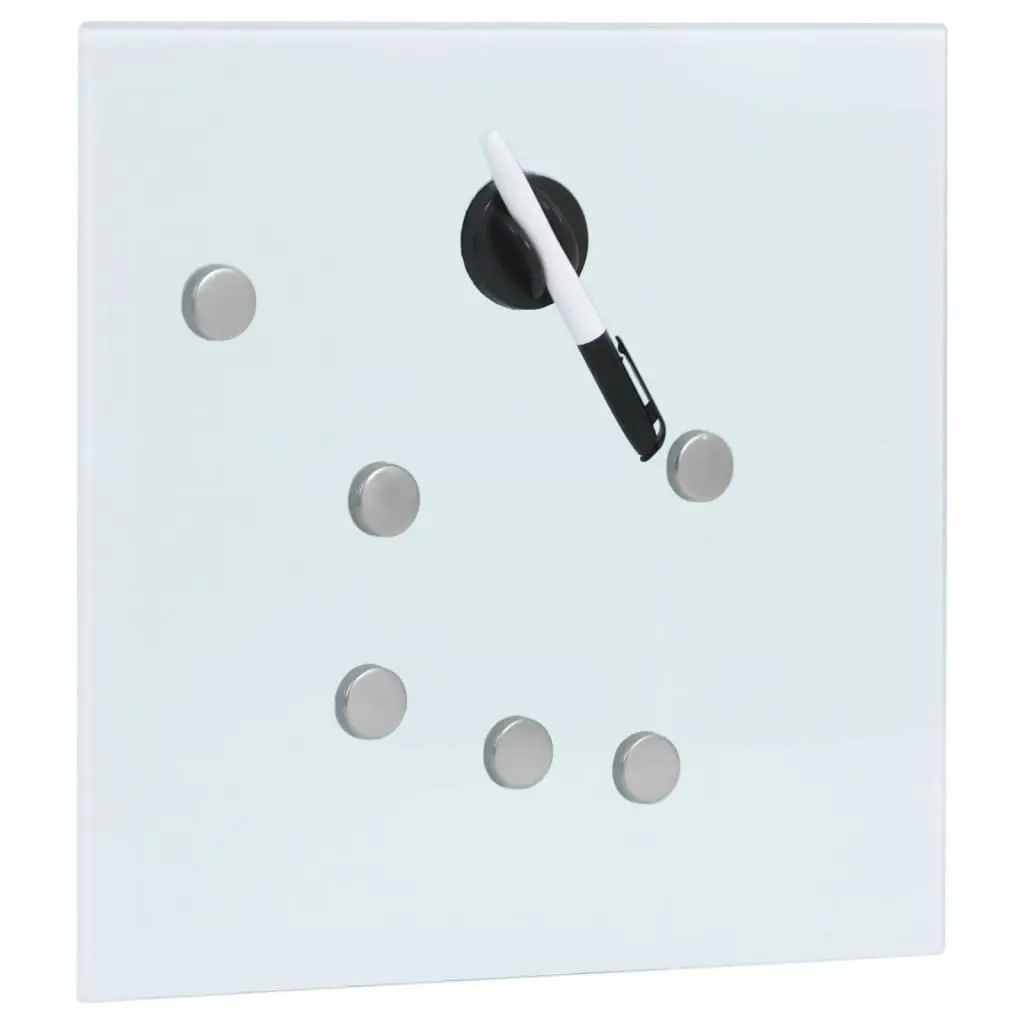 Key Box with Magnetic Board White 35x35x5.5 cm 322776