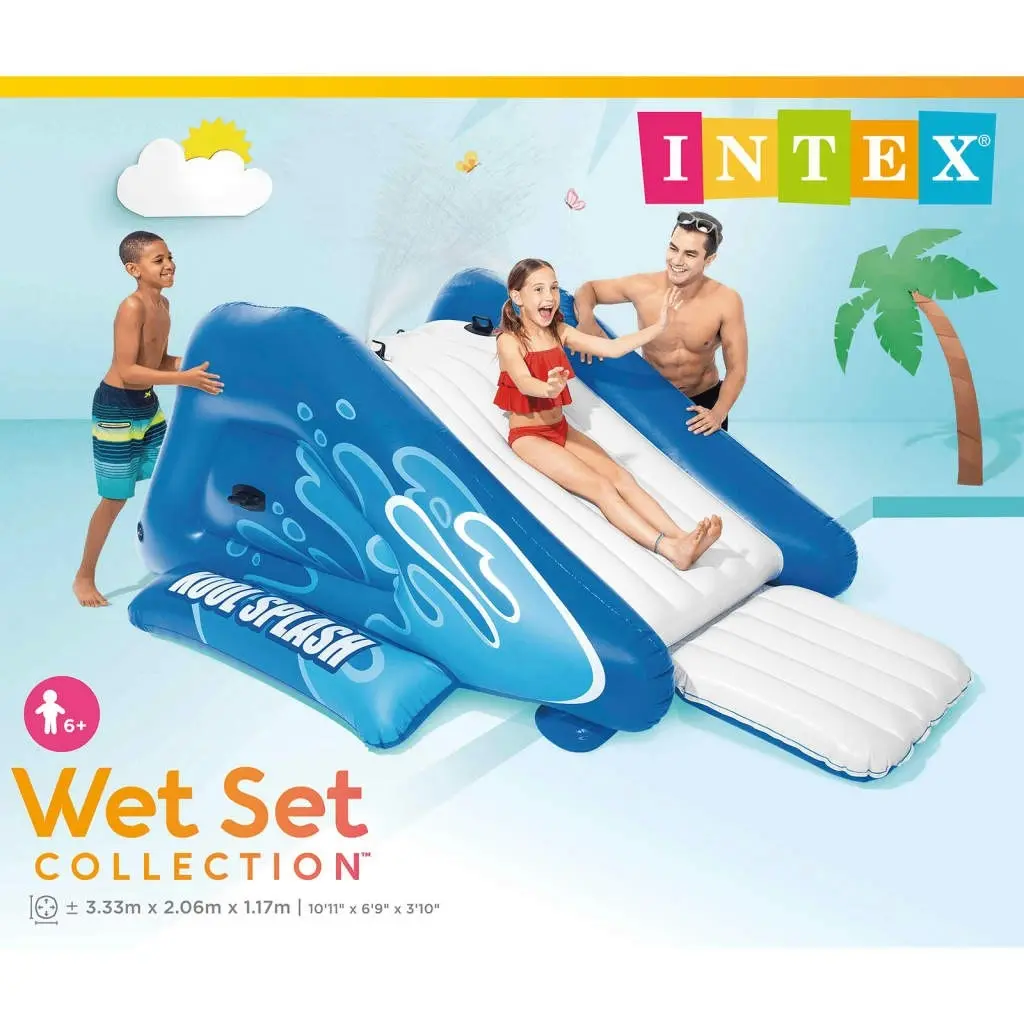 Intex Inflatable Water Slide Kool Splash Blue 92037