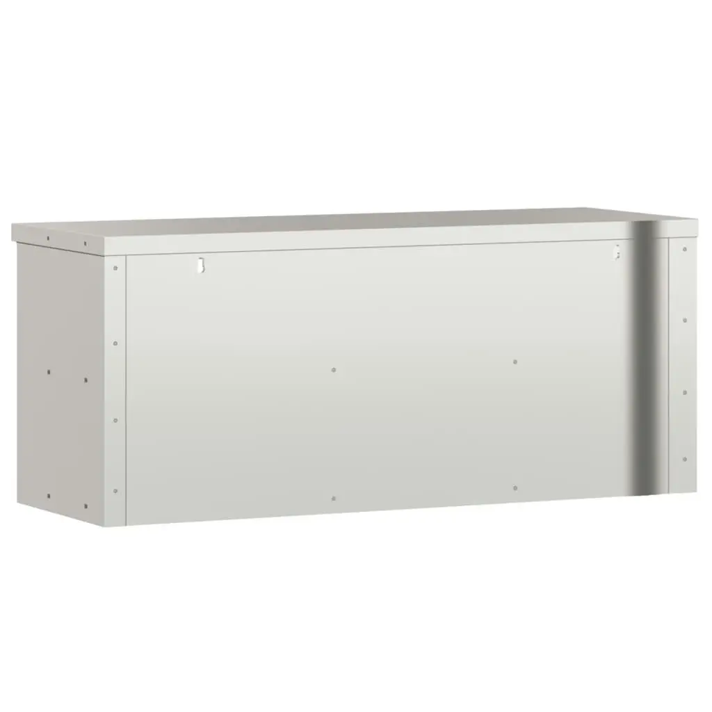 Kitchen Wall Cabinet with Shelf Stainless Steel 376445