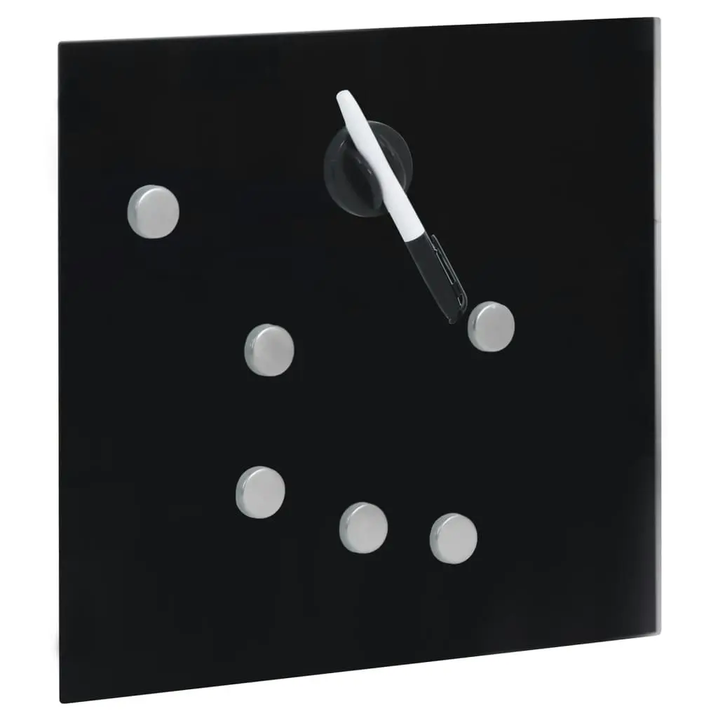 Key Box with Magnetic Board Black 35x35x5.5 cm 322777