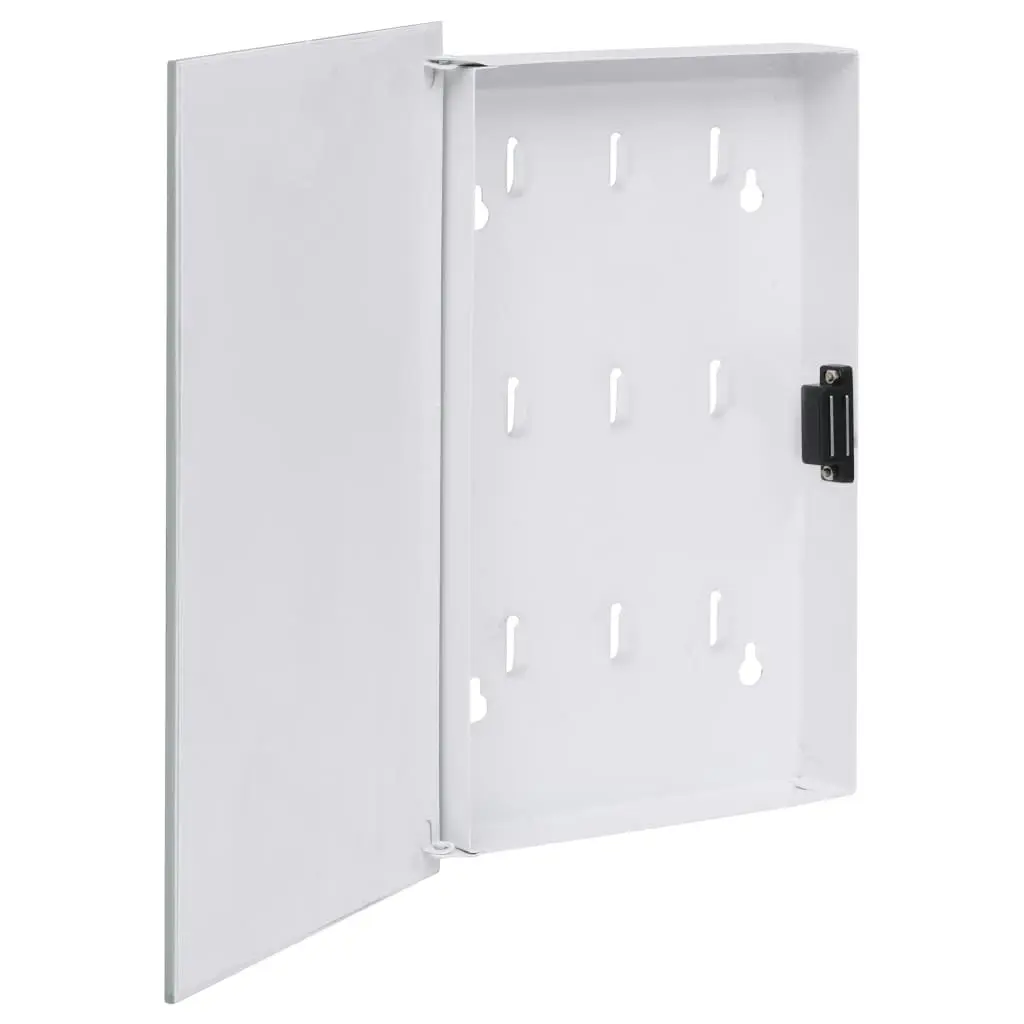 Key Box with Magnetic Board White 30x20x5.5 cm 322778