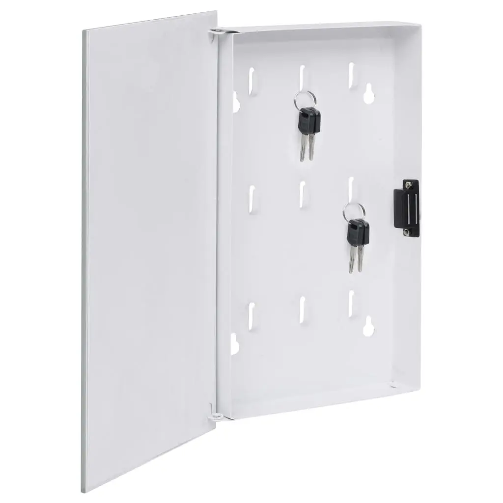 Key Box with Magnetic Board White 30x20x5.5 cm 322778