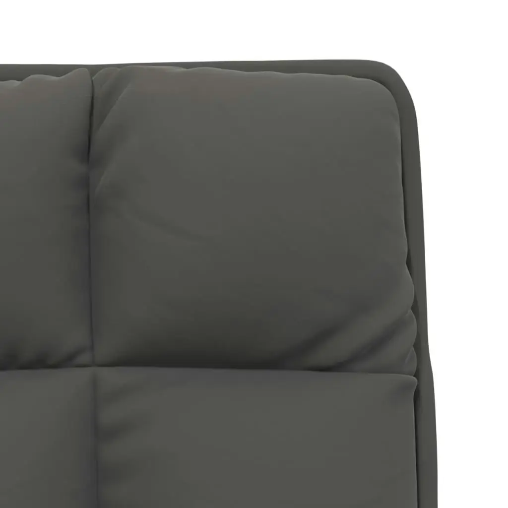 Leisure Chair with Metal Frame Dark Grey Velvet 336533